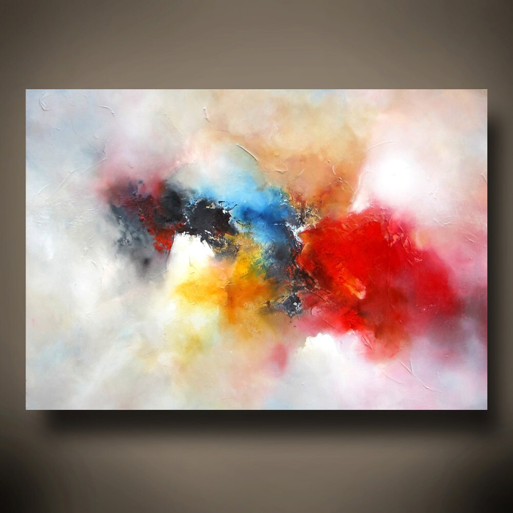 Large Canvas Abstract Oil Painting by Artist Simon Kenny