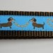 Dachshund Key Fob- Hot Dog Love 1" Wide