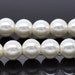 14mm IVORY Round Glass Pearls . 25 beads . bgl0018