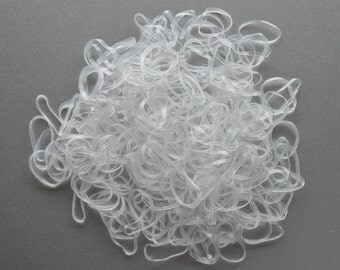 800 Small clear rubber bands