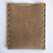 Kindle TOUCH case sleeve rivet cover natural brown waxed leather, Kindle case, Kindle cover, Kindle sleeve, leather sleeve