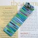 Beaded Bookmark / Abstract Art Book Mark / Horizontal Lines / Linear Bookmark / Not a Print