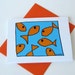 Goldfish Card / Handmade Fish Note Card / Blank / No.1