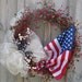 American Flag 4th of July Traditional Berry Wreath