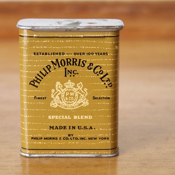 Philip Morris Cigarette Tin