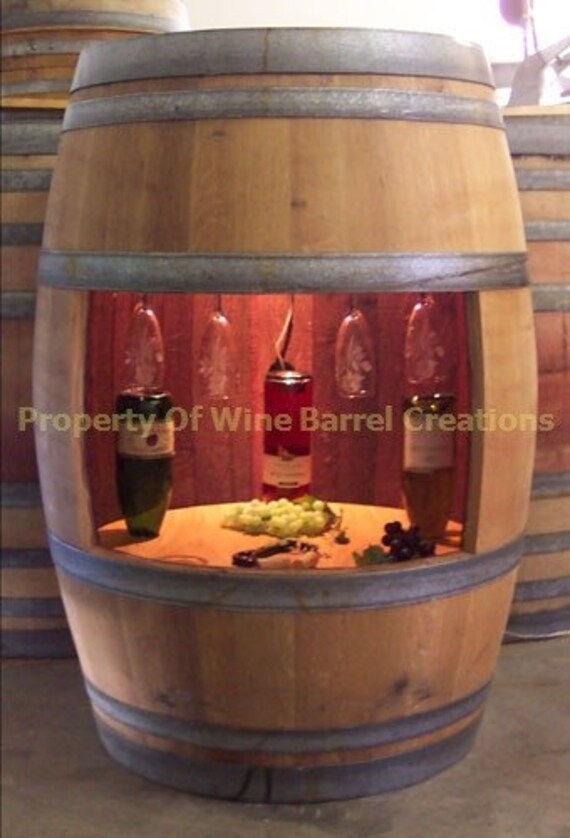 Wine Barrel Wine Wine Glass Rack and Bottle Holder