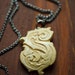 Initial "S" Mammoth Ivory Pendant