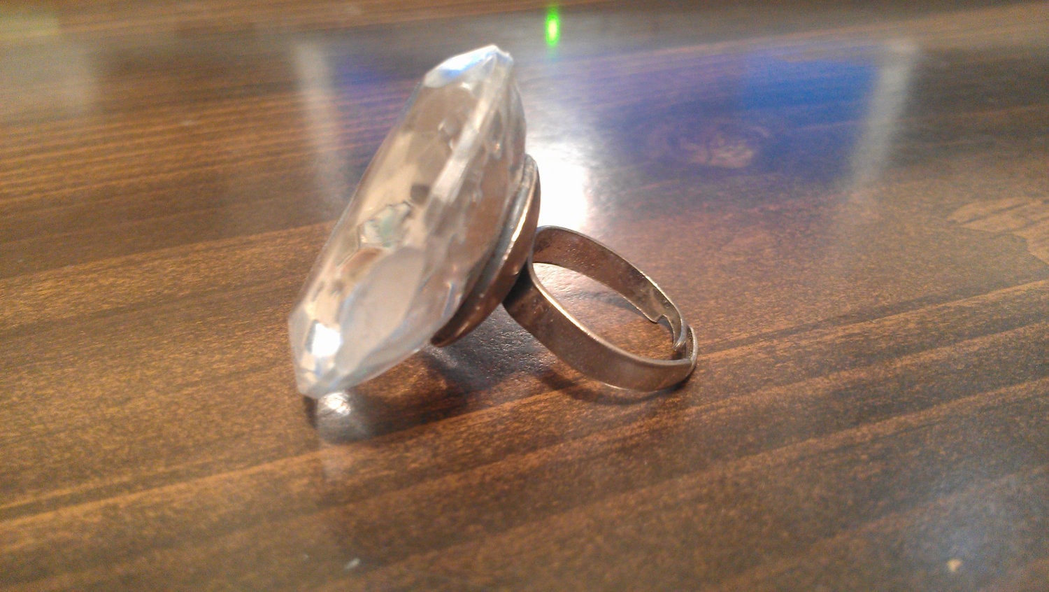 BIG fake diamond ring