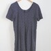 Navy and White Polka Dot Romper - M