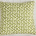 Gia Green Wave Swirl Decorative Accent Pillow 16x16 in Olive/Lime/Celery Hue