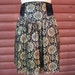 1980s Black and Gold Lace Skirt