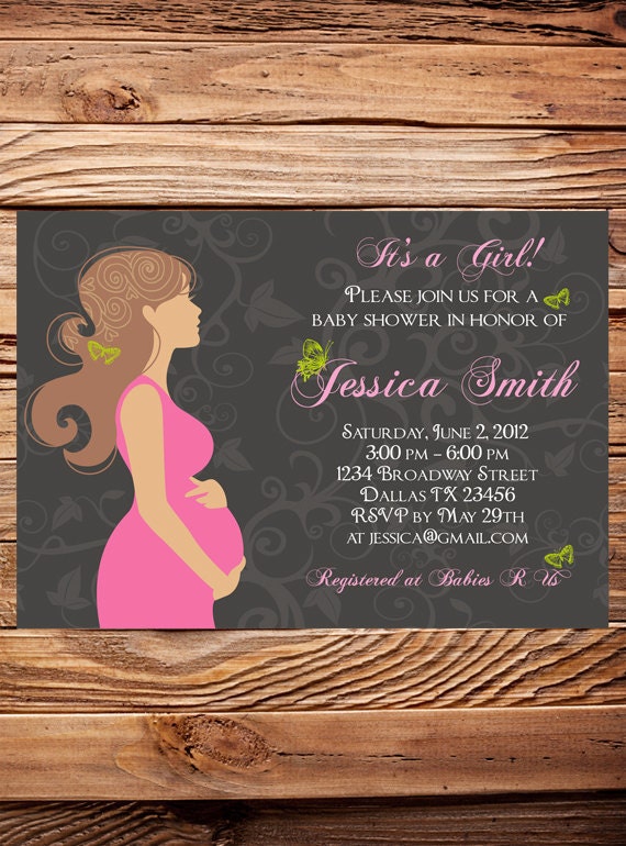 for invitation wording a wedding Pregnant Shower Mom shower invite baby woman Invitation Baby