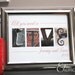 Engagement Gift Alphabet Photo Letter Art Frame - All you need is love - personalized with your names
