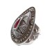 Vintage Tribal Kazakh Red Carnelian Ring