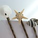 Sea Creatures Bobby Pin Set, beach wedding, nautical, shell, starfish, sand dollar