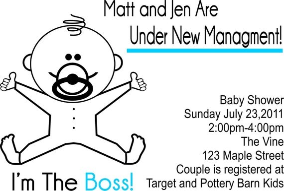 DIY Printable Invitation-Bossy Baby Under New Managment Il_570xn