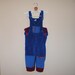 VTG Hipster Firecracker Popsicle Corduroy Overalls (3t)