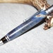 Handmade Blue stabilized buckeye burl Executive satin twist pen PRICE REDUCED