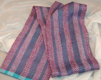 Handwoven Scarf in Bamboo and Cotton (832)