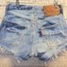 Vintage Levis 501xx Button Fly Distressed denim shorts-- -Waist 27 inch