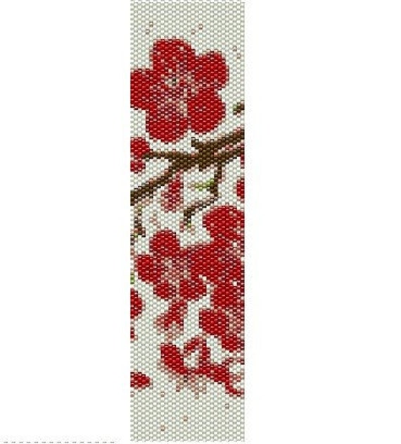 Pictures of Ornamental cherry tree and chinese pattern filigree