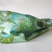Cotton headband in Pale Meadow Green, Citrine, Teal, Brown and Lime Amy Butler Soul Blossoms Night Tree Design Handmade by Thimbledoodle
