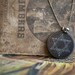 Star of David Necklace, vintage 1855 Paris illustration decoupage pendant