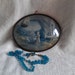 Notre Dame de Lourdes medaillon and glass rosary