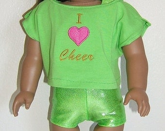 Custom 18" American Girl Doll 3pc Practice Outfit Set