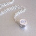 Sterling Silver Diamond Solitaire Necklace