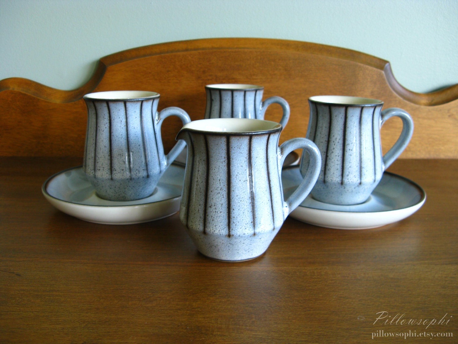 Denby Stoneware Set Studio Pattern Mid Century By Pillowsophi