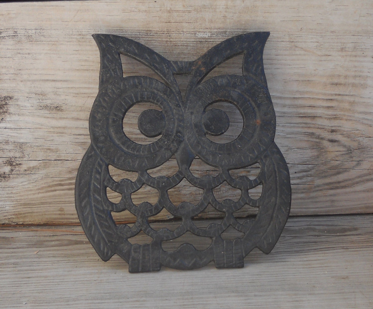 Vintage Cast Iron Owl Trivet by MyNestingPlace on Etsy