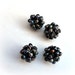 Blackberries-Handmade Findings,, Hand Woven Fresh Water pearls ball 12-13 mm - 4 pcs