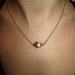 Sideways Hamsa Necklace - Gold // Multi-Color // Jewelry