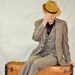 3 Piece Vintage Suit -36L. 1960's Heathered Brown Virgin Wool Men's/Woman's Suit. Size Small. Eveteam