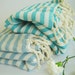 Elegant Bath & Beach Towel: Peshtemal, Bath, Beach, Spa, Yoga, Turkish Towel, Aqua