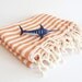 Turkish Towel, Peshtemal, Hammam towel, Bath, Beach towel, Spa, yoga, Coral Color