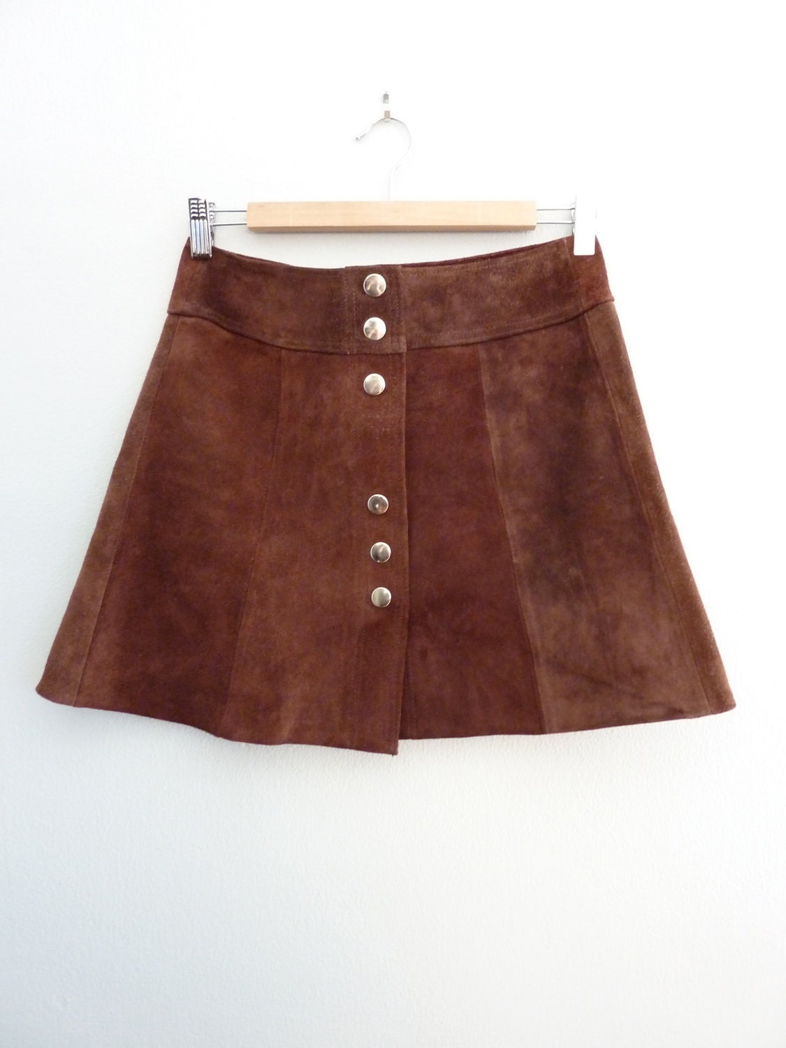 Brown Suede Mini Skirt - Full Naked Bodies
