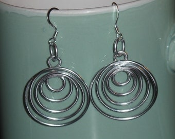 Wire Wrapped Multiple Hoop Earrings MADE to ORDER