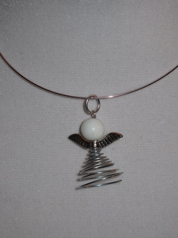 Items similar to Wire Wrapped Little Angel Pendant MADE to ORDER on Etsy