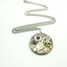 Steampunk Necklace Vintage Watch Movement From Imperial With Swarovski Crystal