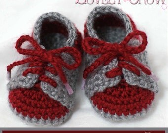 Baby Booties Crochet Pattern for LITTLE SPORT SADDLES digital