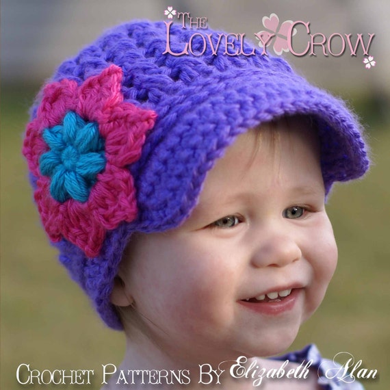 pattern ravelry newsboy crochet hat LITTLE NEWSBOY digital Pattern SPORT Baby Newsboy hat Crochet Beanie