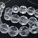 big 16mm faceted clear glass beads,Loose 20beads-- FULL STRAND 13" gemstone beads