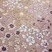 Wildflowers, on dusty gray pink, fat quarter, pure cotton fabric