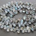 Labradorite Faceted Puffed Teardrop Briolette Beads 8x6mm FULL STRAND - Last Strand