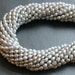 Silver Pearls Freshwater Cultured Rice Shaped 4.5mm FULL STRAND (16 Inches)