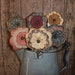 Scrappy Flower Bouquet Farmhouse Rustic Country Primitive Decor
