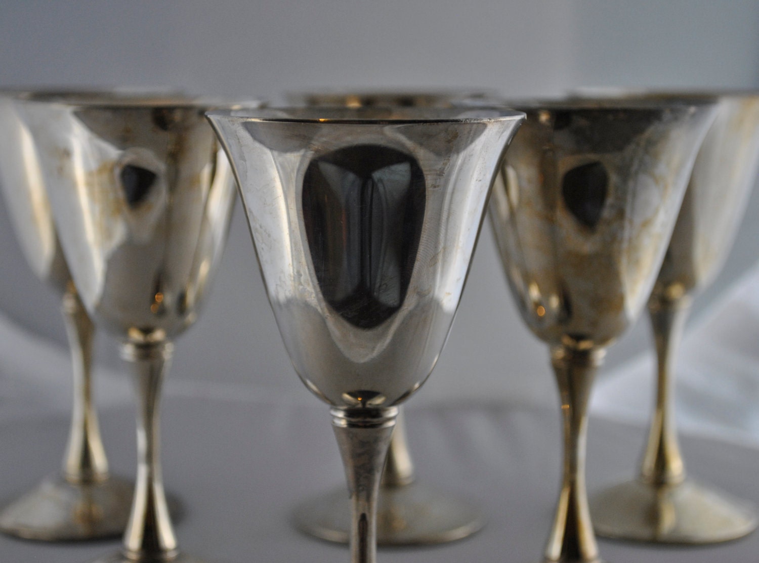 Valero Spanish Silver Wine Goblets
