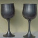 Vintage Selangor Pewter Goblets